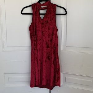 Burgundy/ Red velvet Altard State Dress
